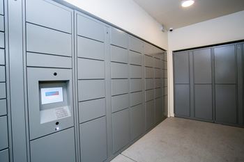 Kiello at grass valley apartments parcel lockers mail room
